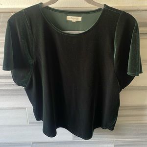 Madewell Velvet Butterfly Top